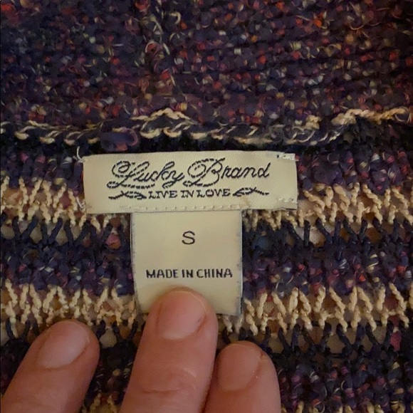 Lucky Brand Striped Cardigan - Picture 5 of 5